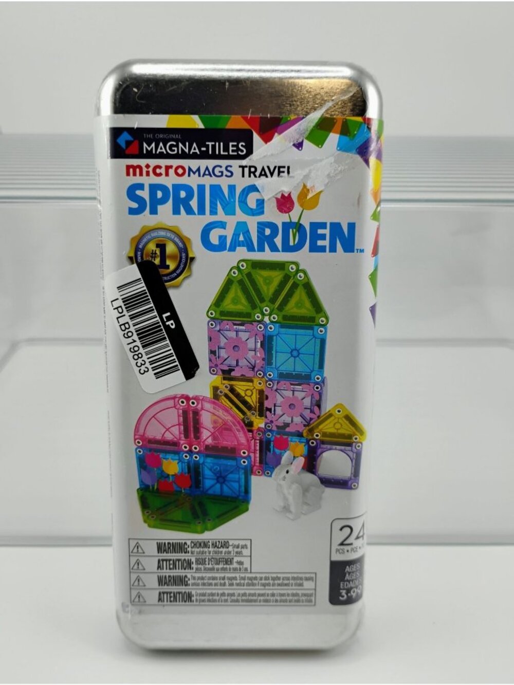 Magna-Tiles Micromags Travel Spring Garden Magnetic Tiles Set 24 Pcs